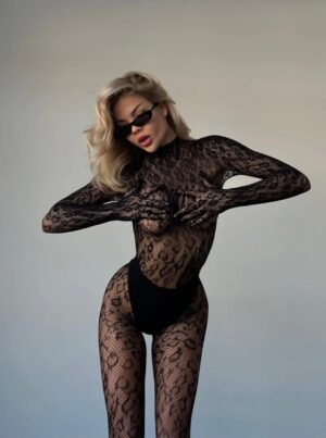 Malla Animal Print Negra