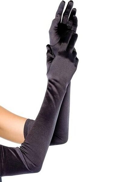 Guantes Satin Negros