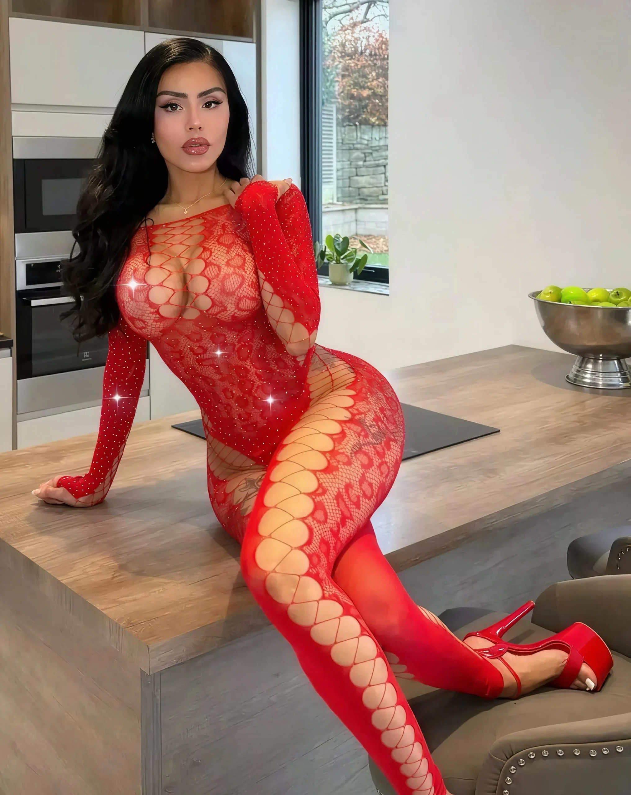 Malla Sabrina Roja - Imagen 2